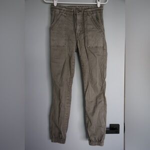 Women’s Khaki American Eagle Stretchy Drawstring Joggers